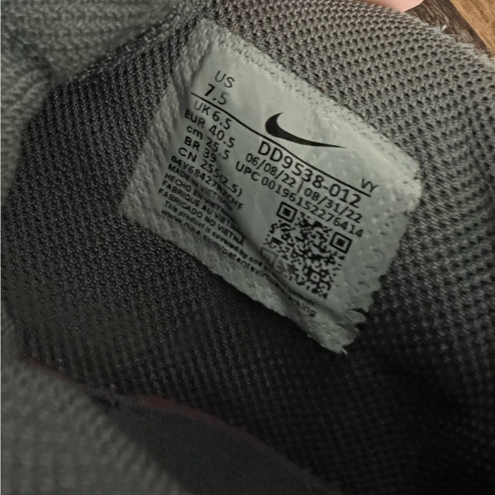 Nike Gray Athletic Shoes with Pink Laces and Lime Accents - Picture 12 of 12